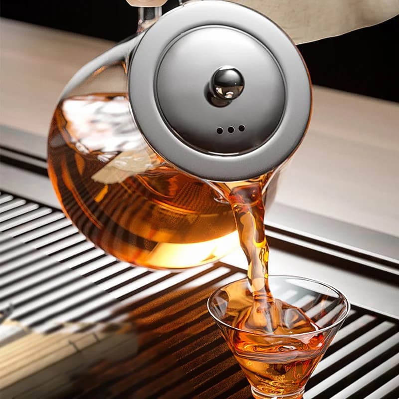 Heat Resistant Glass Teapot Set for Airbnb Kitchen Essentials view 5