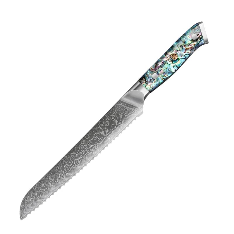 Japanese Damascus Chef Knife Set for Airbnb Kitchen Hosts view 7