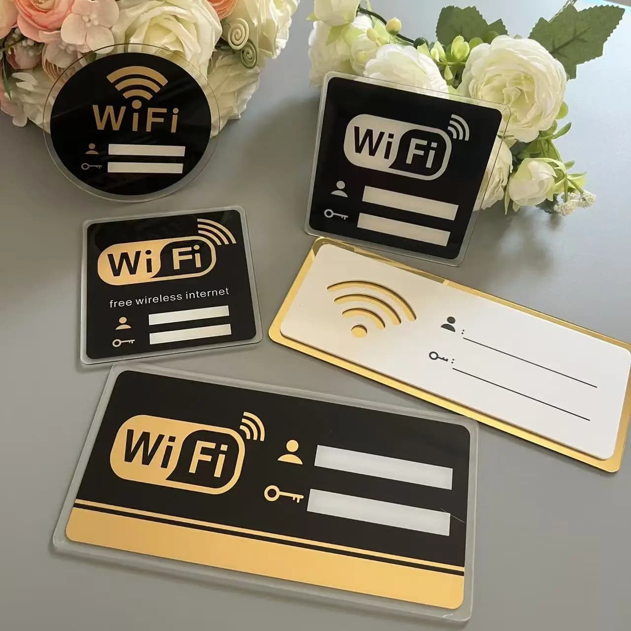 Welcome WiFi Password Sign for Airbnb Guest Arrival view 4