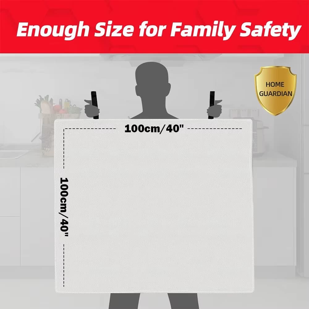 Compact Fire Blanket in Modern Pouch for Airbnb Hosts view 4