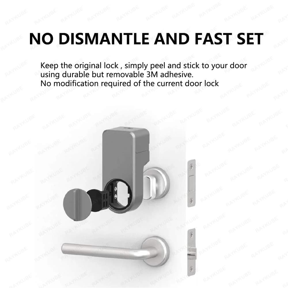 Smart Keypad Deadbolt Door Lock for Airbnb Self Check-In view 2