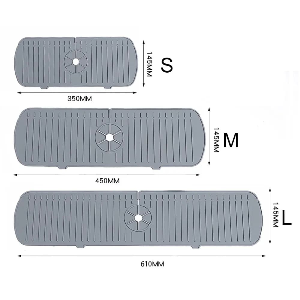 Silicone Drainage Pad for Airbnb Kitchen Sink | Splash Proof Mat view 7