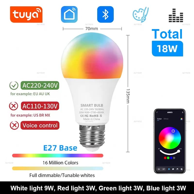 Smart Bluetooth LED Bulb for Airbnb & Vacation Rental Tech Upgrades view 7