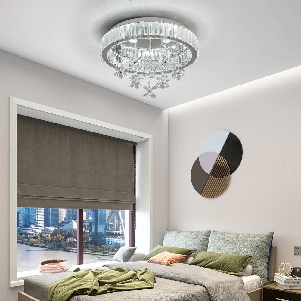 Crystal LED Ceiling Lamp for Airbnb Decor | Modern Chandelier view 6