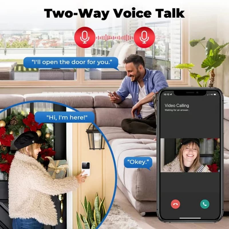 Smart Video Doorbell for Airbnb & Vacation Rental Self Check-In view 6