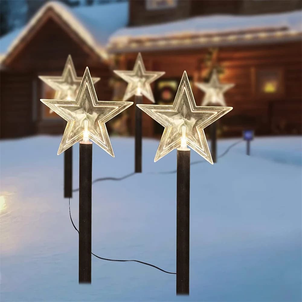 Solar Pathway Stake Lights for Airbnb Outdoor Spaces (4-Pack) view 5