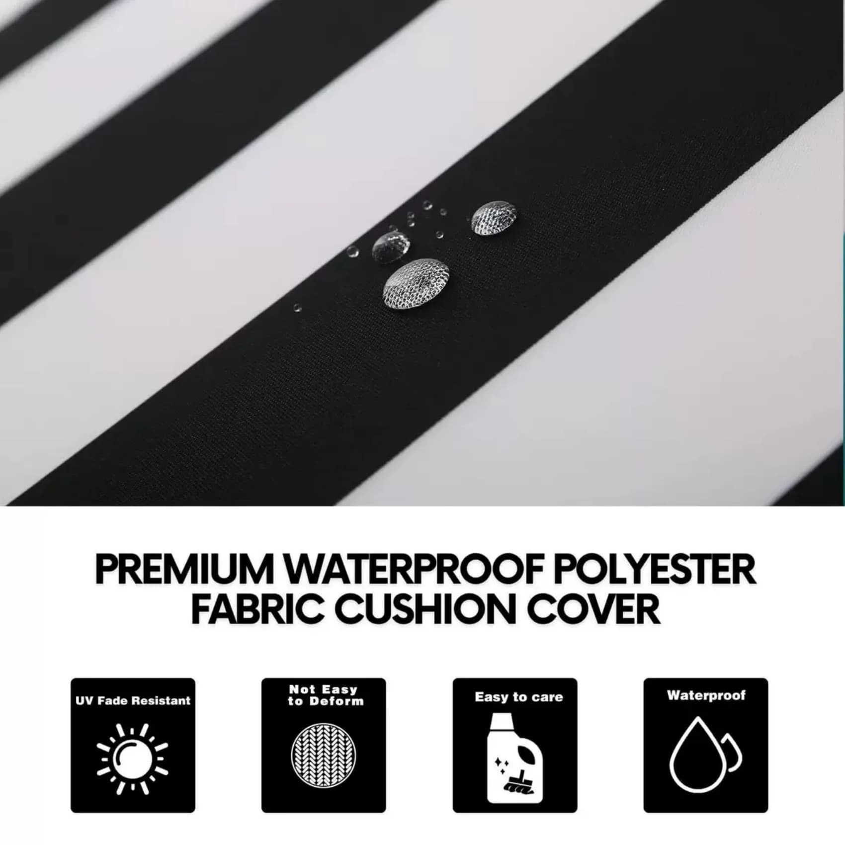 Weather-Resistant Outdoor Patio Cushion Set for Airbnb Hosts view 2