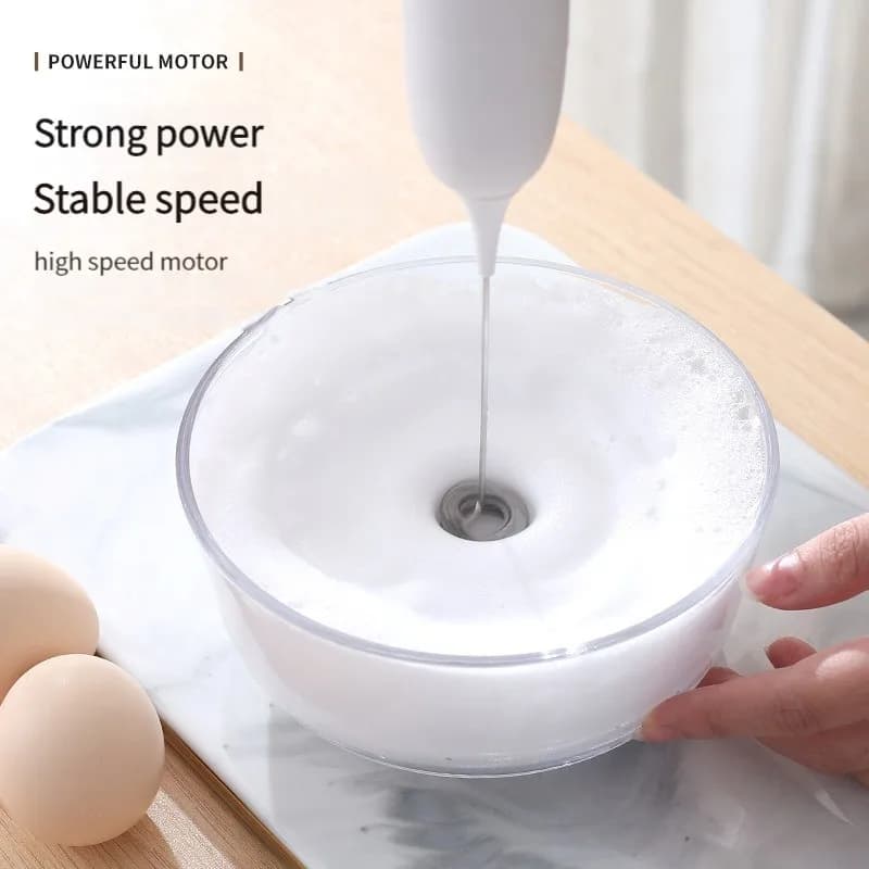 Handheld Egg Beater Froth Mixer for Airbnb Kitchen Essentials view 4