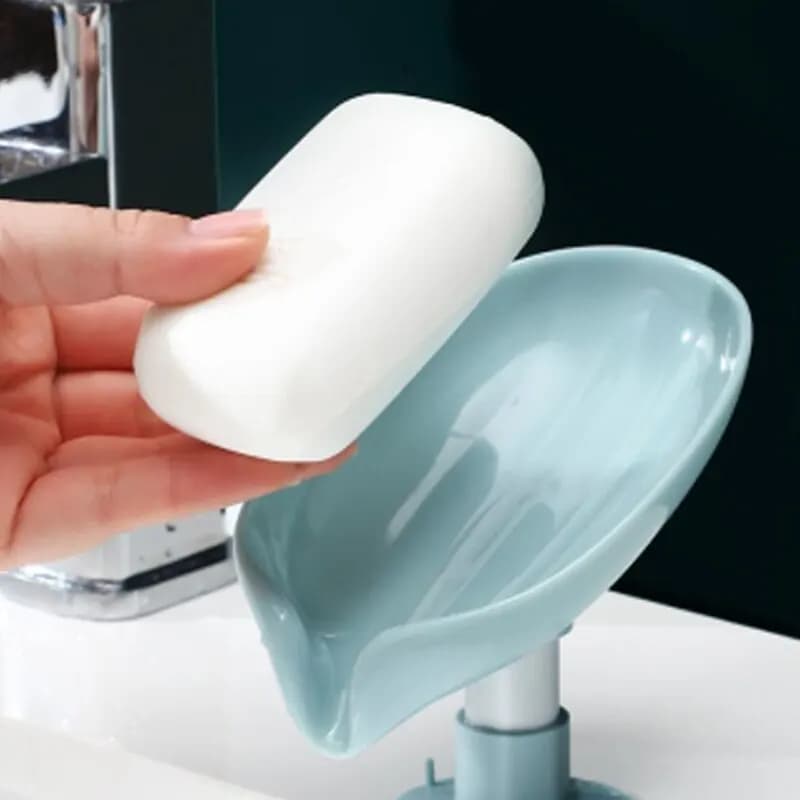 Leaf Shape Soap Holder Tray for Airbnb Kitchen or STR Rental view 5
