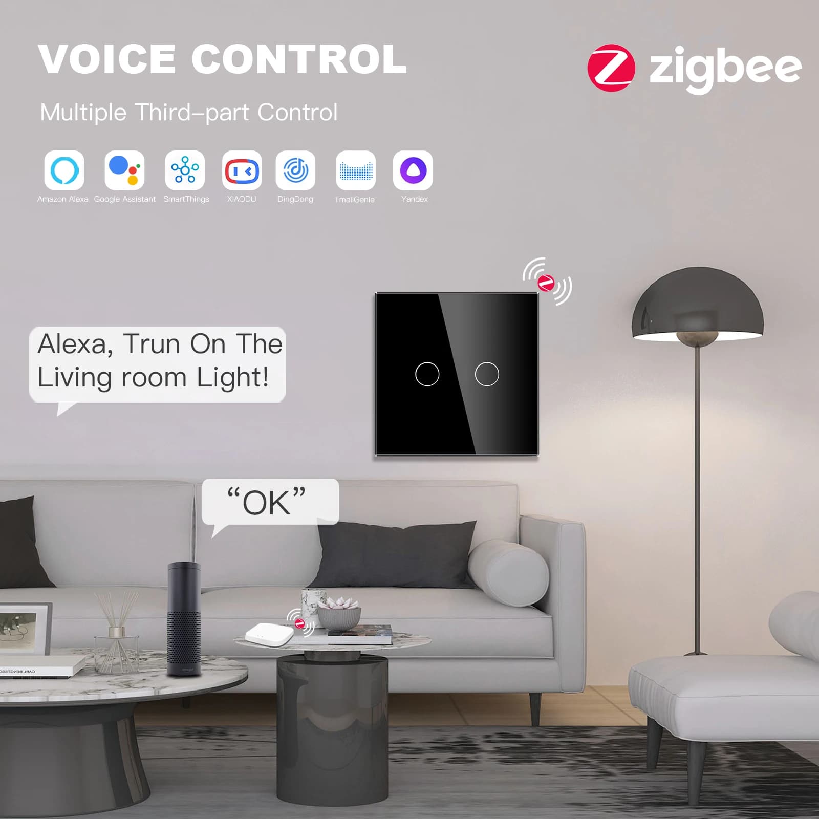 Smart Zigbee Touch Light Switch for Airbnb & STR Tech Upgrades view 4