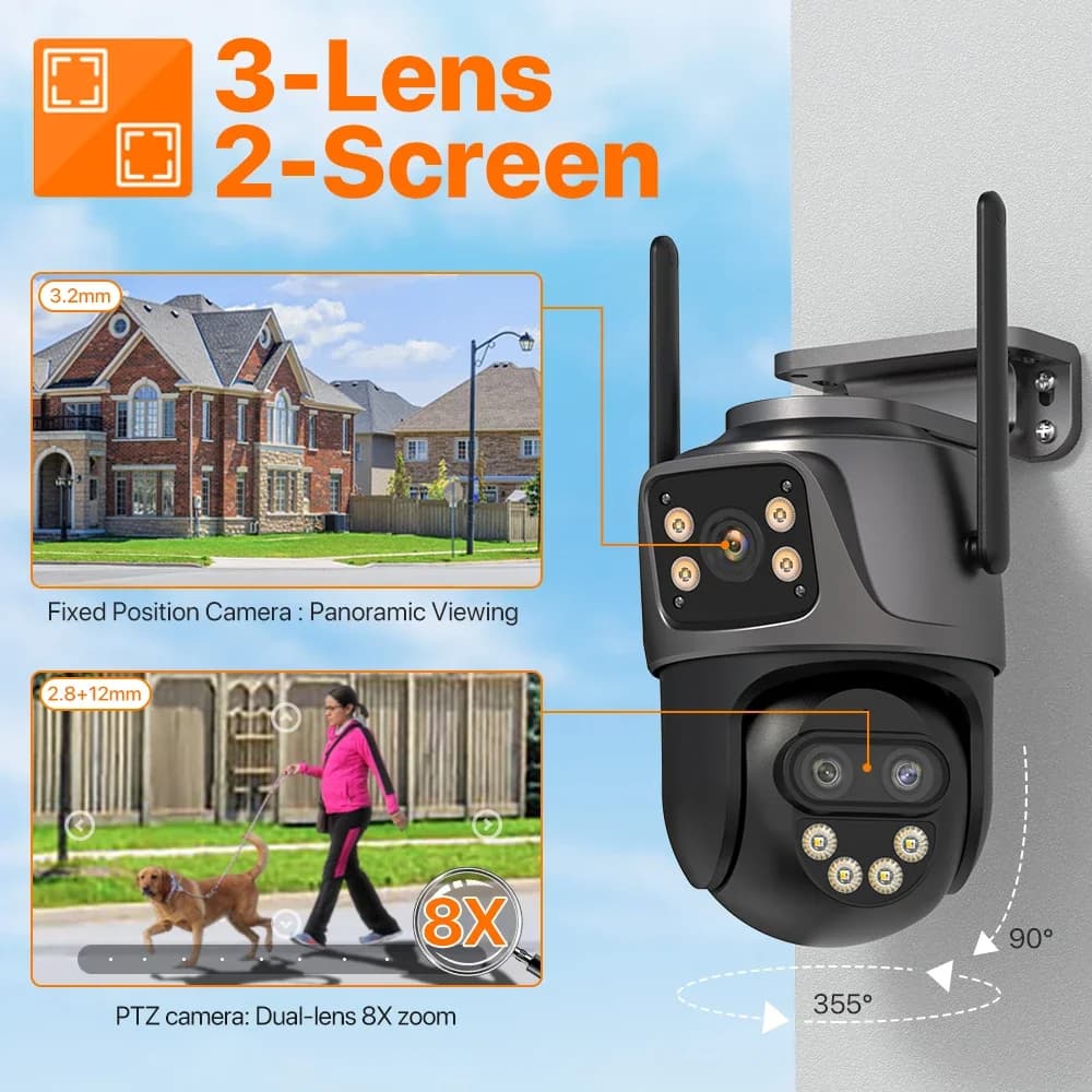 6K WiFi Outdoor Security Camera for Airbnb & Vacation Rentals view 2