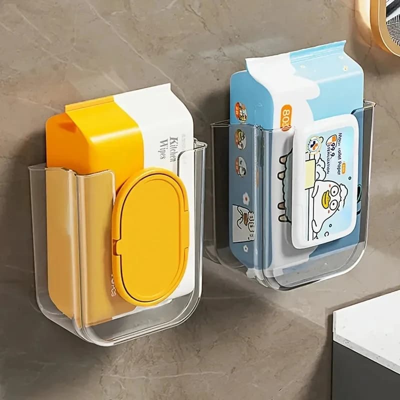 Non Perforated Wet Tissue Storage Box for Airbnb Bathroom Hosts view 2