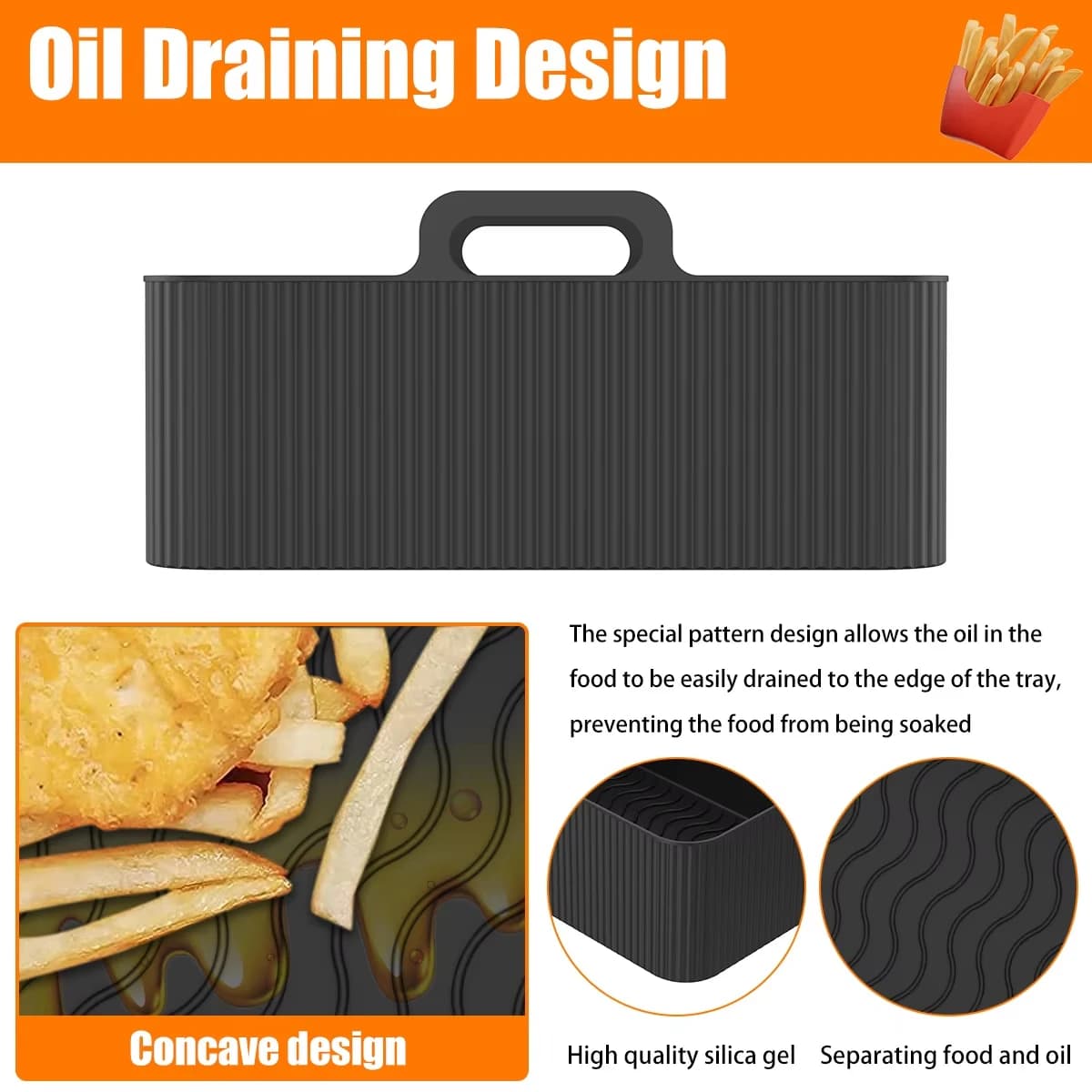 Air Fryer Silicone Liners for Airbnb Kitchen | Heat Resistant Set view 6