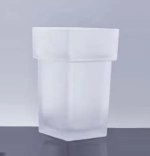 Frosted Glass Bathroom Accessories Set for Airbnb Bathrooms view 4