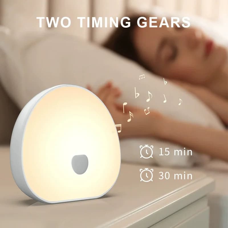 RGB White Noise Machine & LED Lamp for Airbnb Bedroom Comfort view 6