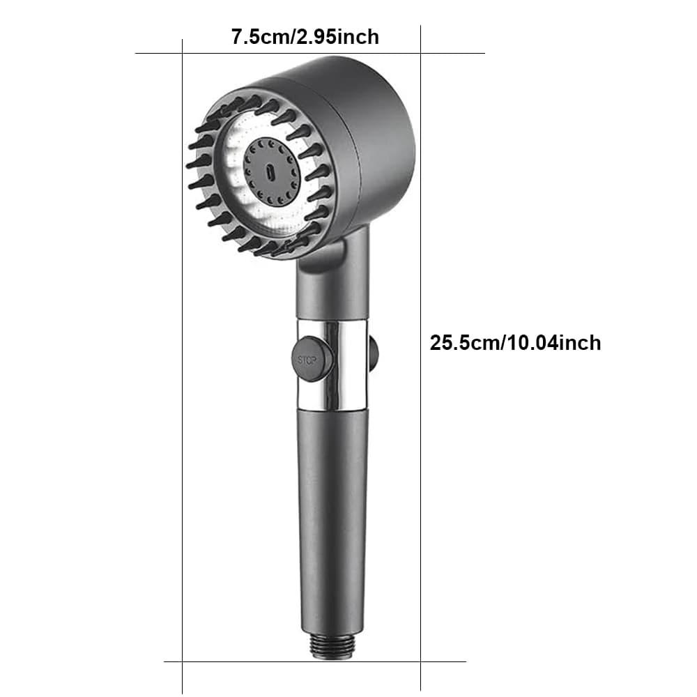 3-Mode Shower Head with Massage for Airbnb Bathroom Hosts view 7