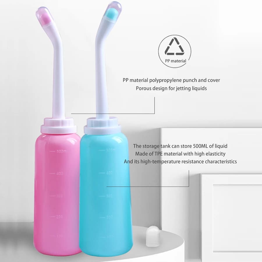 Portable Bidet Spray Bottle for Airbnb Bathroom | 500ml Travel Washer view 2