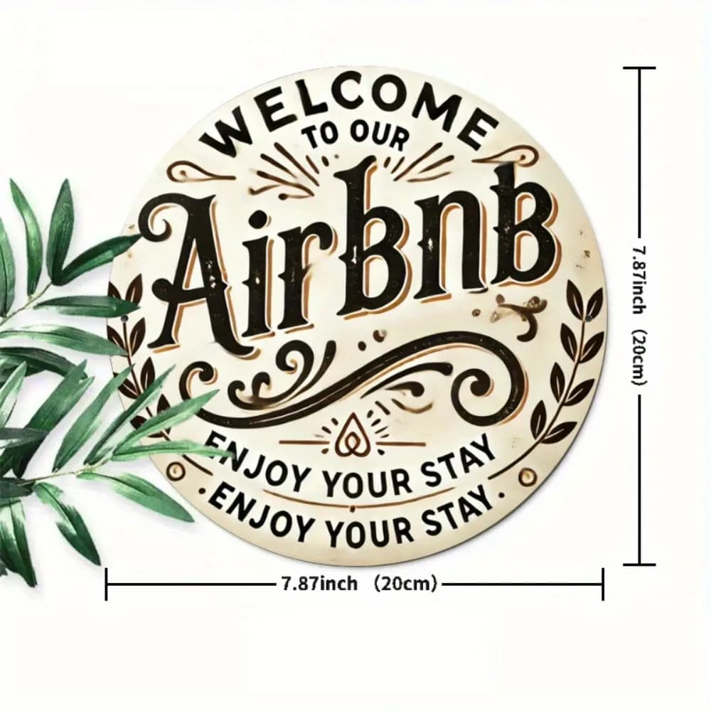 Custom Engraved Address Sign for Airbnb Welcome Areas view 2