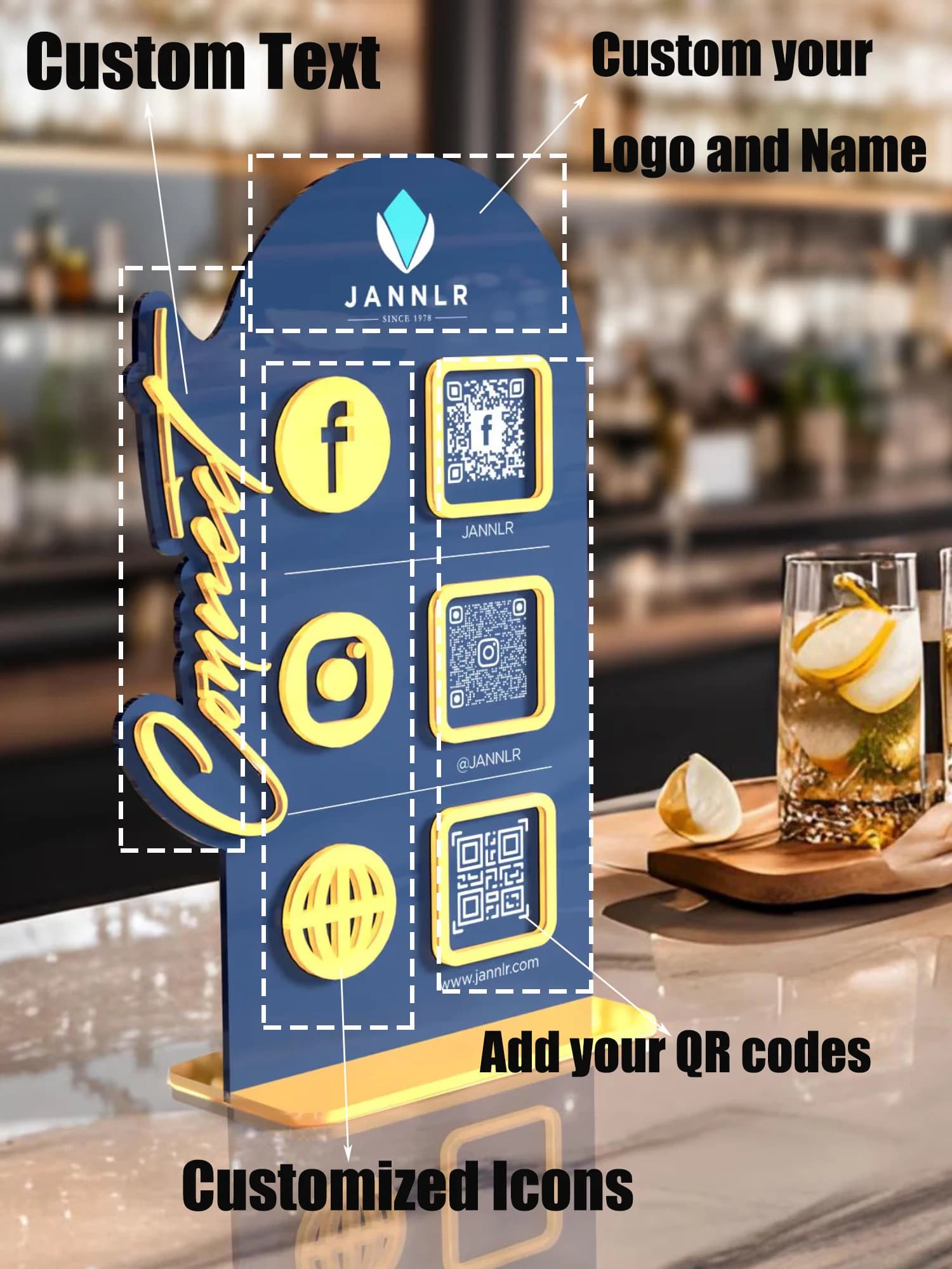 Digital Guestbook QR Code Display Stand for Airbnb Hosts view 8