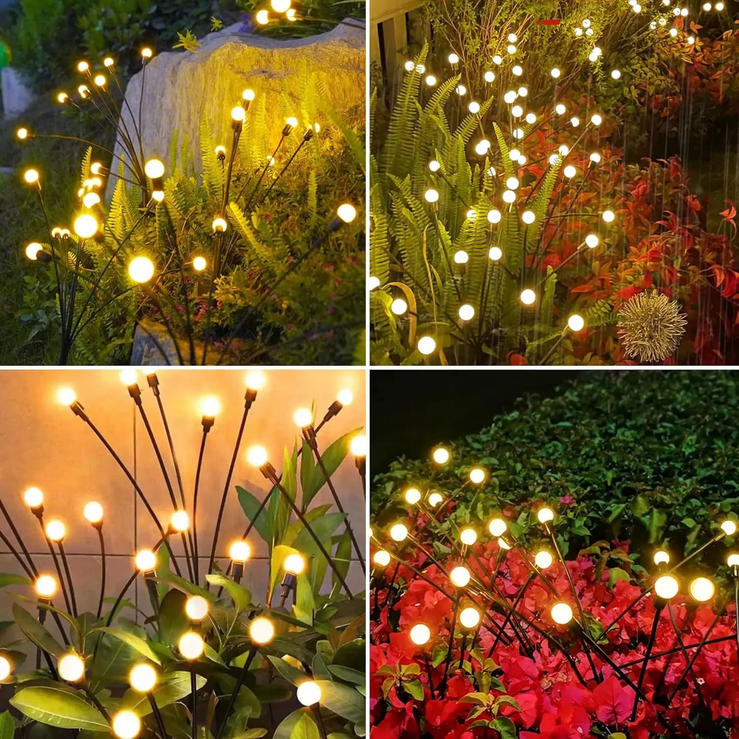 Solar Firefly Garden Lights for Airbnb Outdoor Spaces | Waterproof view 5