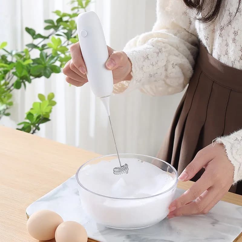 Handheld Egg Beater Froth Mixer for Airbnb Kitchen Essentials view 6
