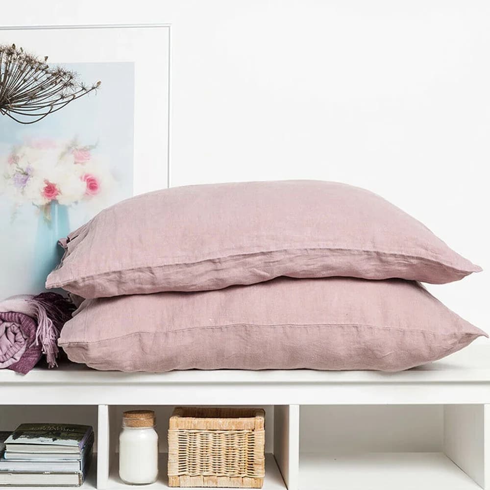 Neutral Linen Cushion Covers for Airbnb Decor, Set of 2 view 7