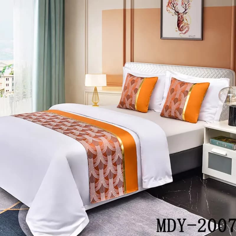 Luxury Embroidery Bed Runner for Airbnb Bedroom Decor | STR Hosts view 6