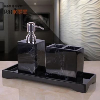 Microcement Bathroom Accessory Set for Airbnb Bathrooms view 7