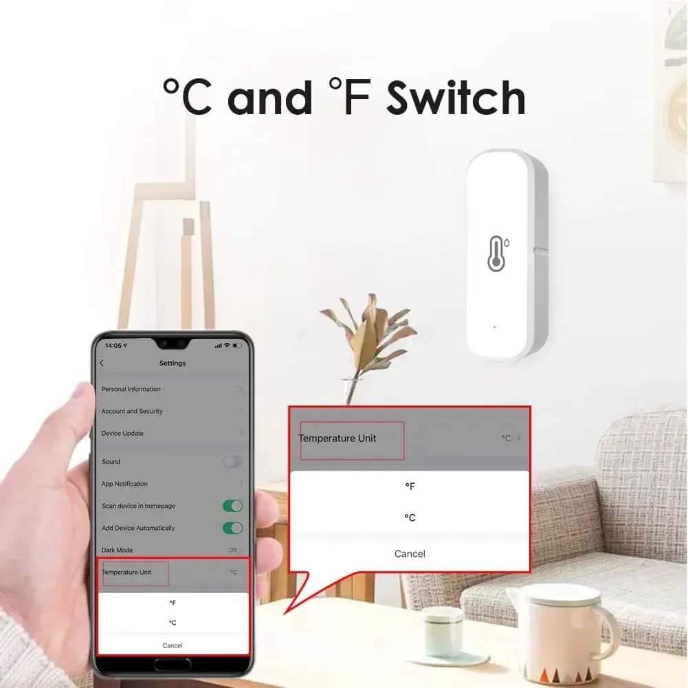 Smart WiFi Temperature Humidity Sensor for Airbnb Hosts | STR Tech view 4