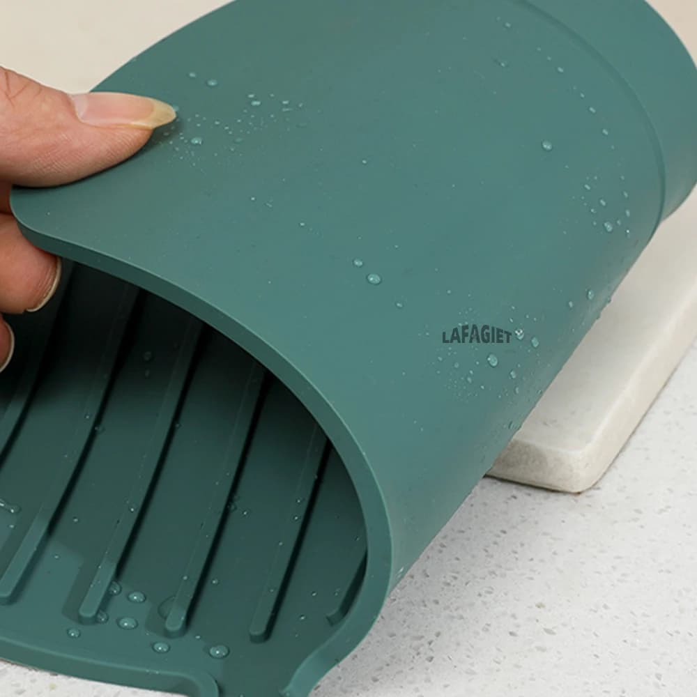 Silicone Drainage Pad for Airbnb Kitchen Sink | Splash Proof Mat view 5