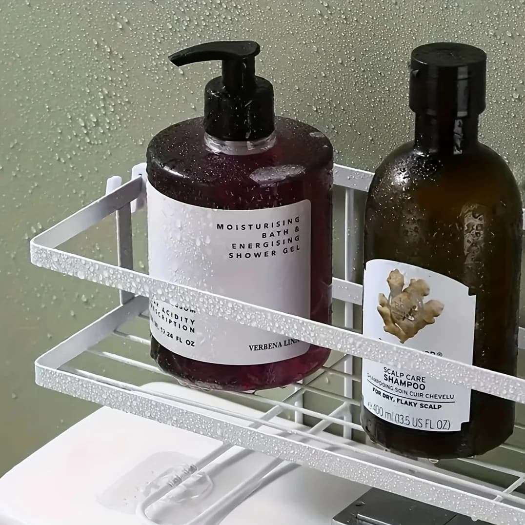 Non Perforated Toilet Storage Rack for Airbnb Bathroom Organization view 6