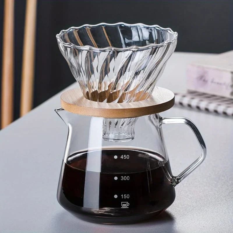 Minimalist Pour-Over Coffee Maker Set for Airbnb Kitchens view 3