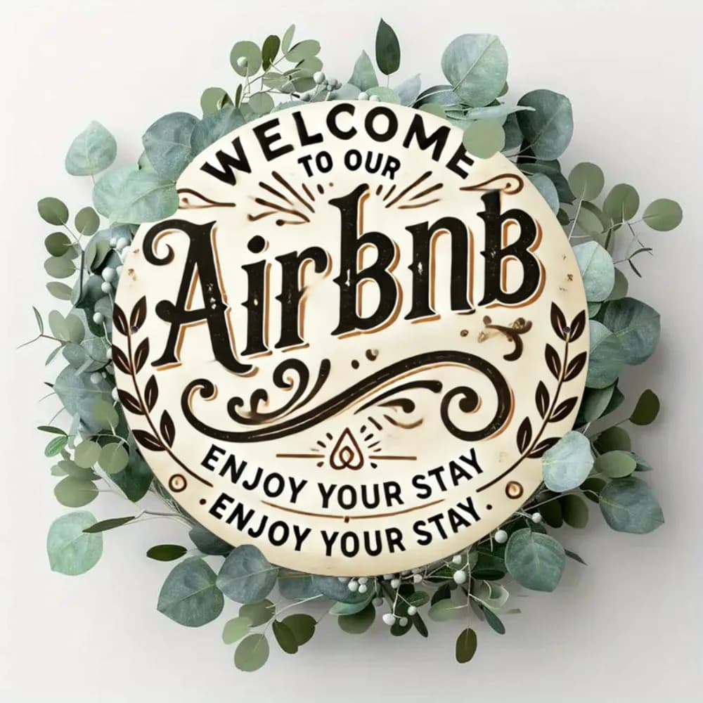 Custom Engraved Address Sign for Airbnb Welcome Areas view 3