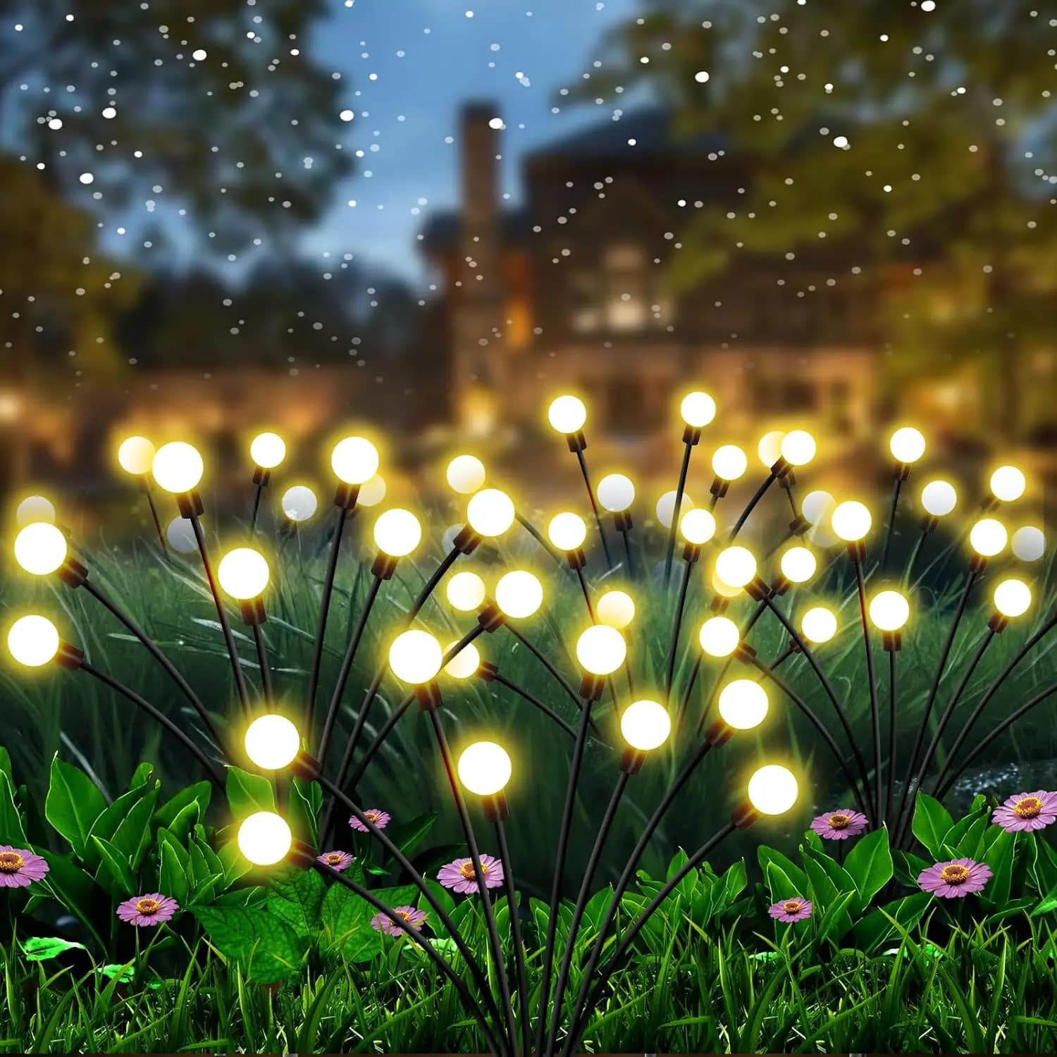 Solar Firefly Garden Lights for Airbnb Outdoor Spaces | Waterproof view 7