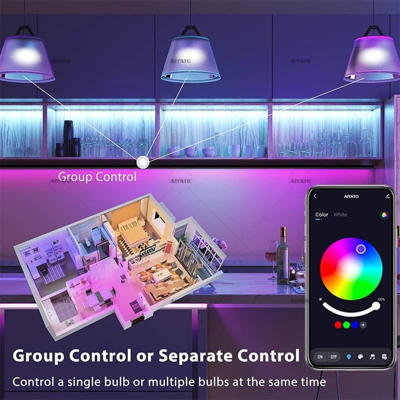 Smart Bluetooth LED Bulb for Airbnb & Vacation Rental Tech Upgrades view 4