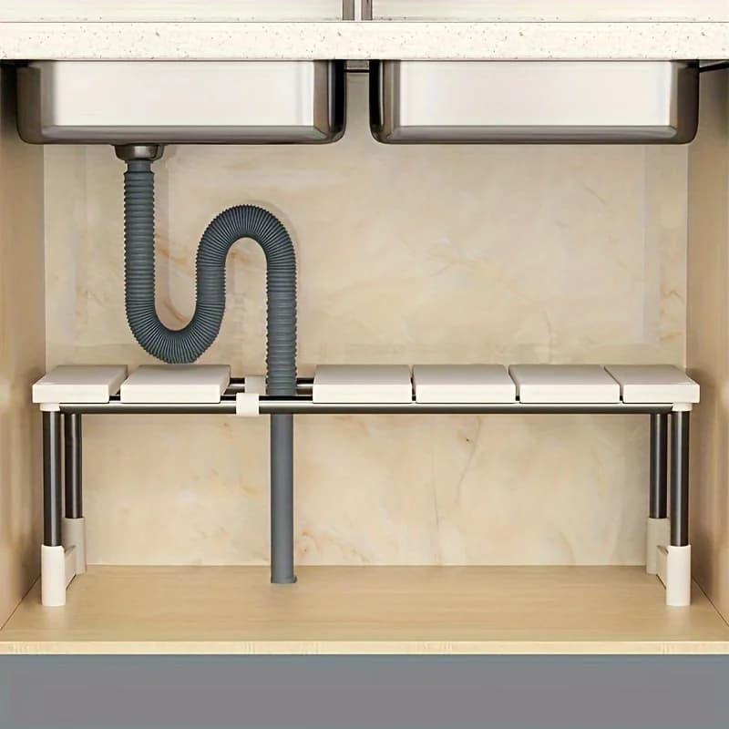 Adjustable Under Sink Storage Rack for Airbnb & STR Hosts view 3