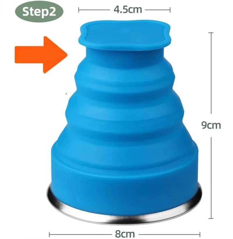 Collapsible Silicone Water Cup for Airbnb Kitchen | Heat Resistant Mug view 4