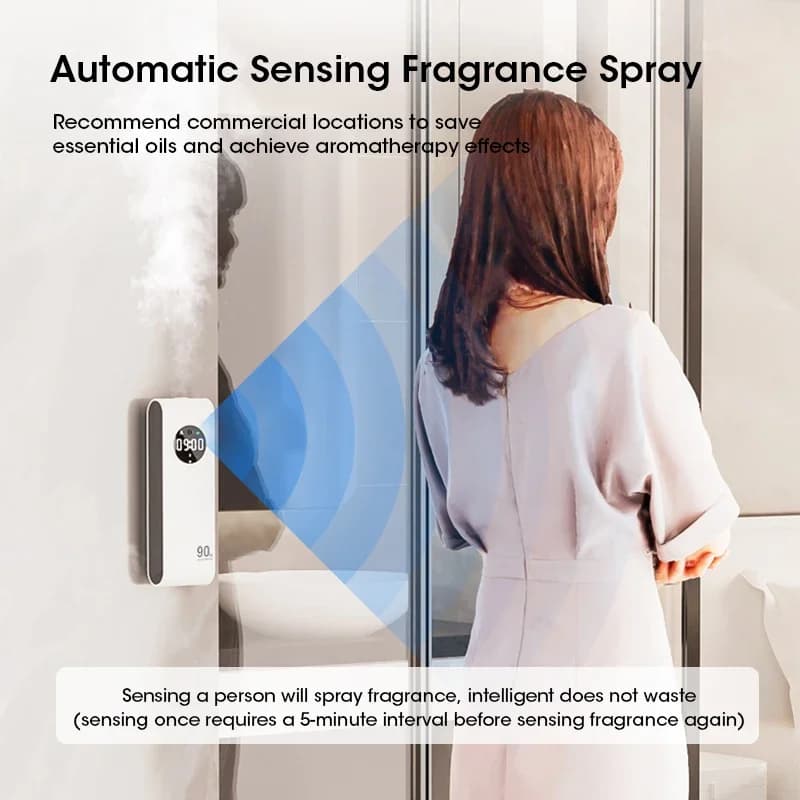 Automatic Sensor Aromatherapy Machine for Airbnb Bathroom Hosts view 5
