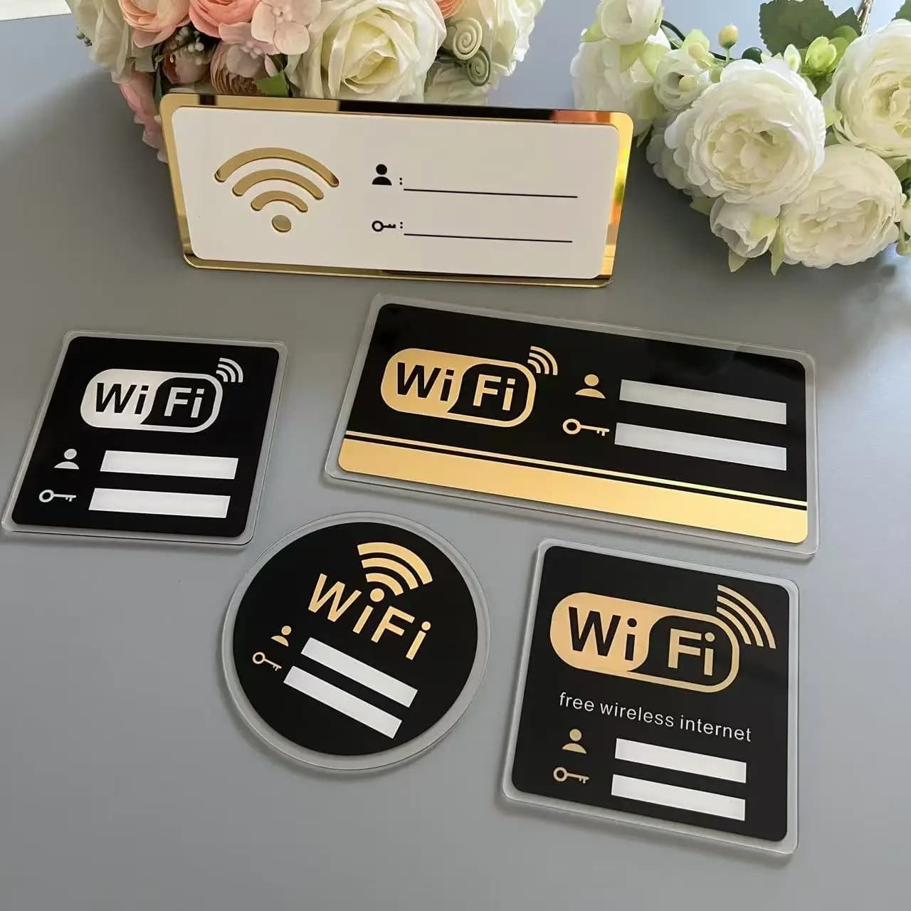 Welcome WiFi Password Sign for Airbnb Guest Arrival view 2