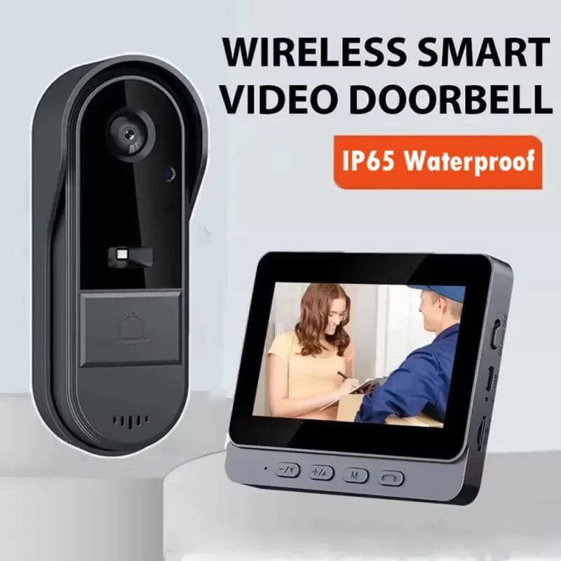 Wireless Video Doorbell for Airbnb Self Check-In | HD Night Vision
