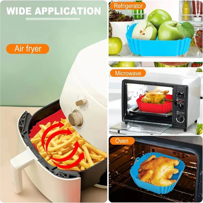 Air Fryer Silicone Liners for Airbnb Kitchen | Reusable STR Essentials view 4