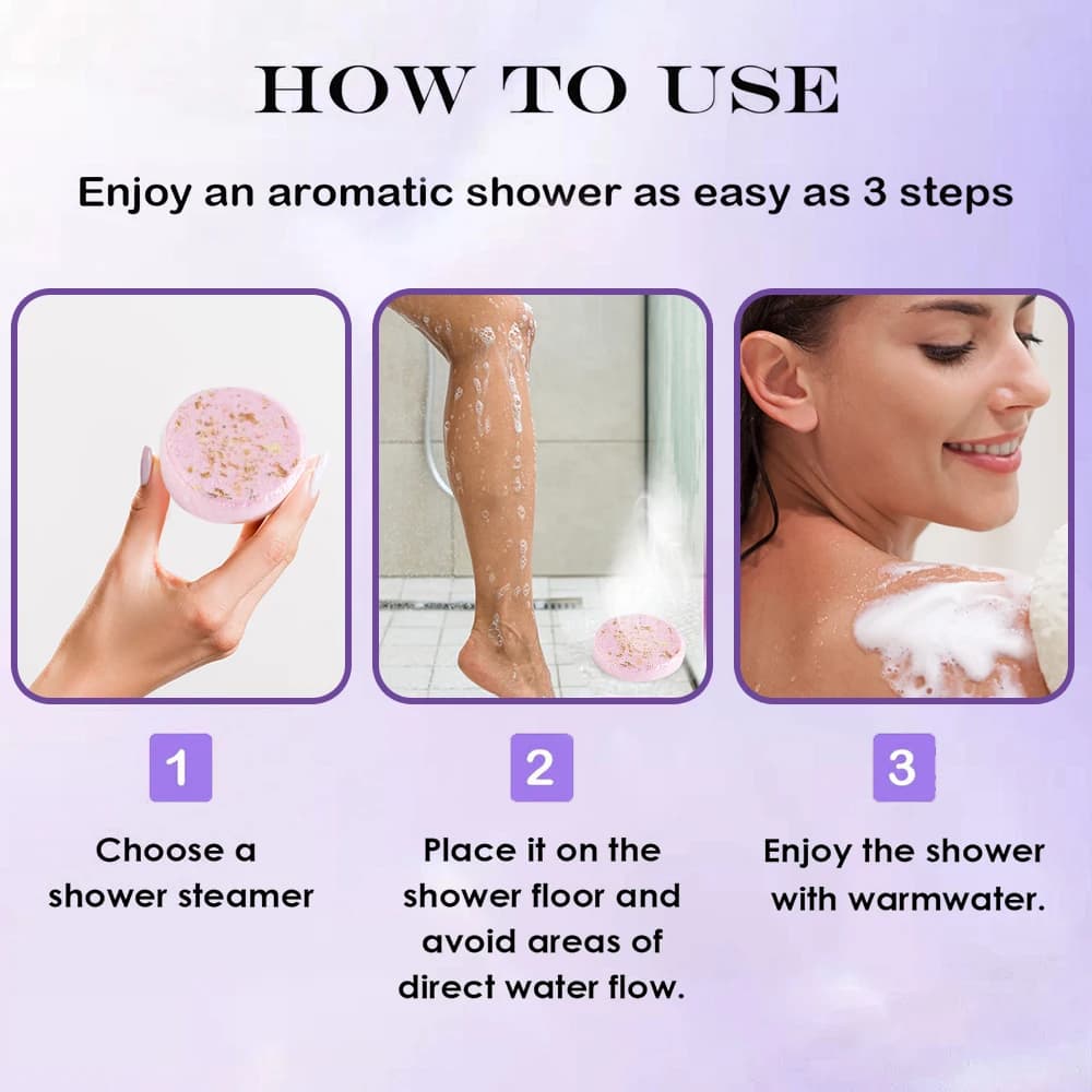 Aromatherapy Shower Steamers for Airbnb Bathroom | 12 Pack Spa Bombs view 4