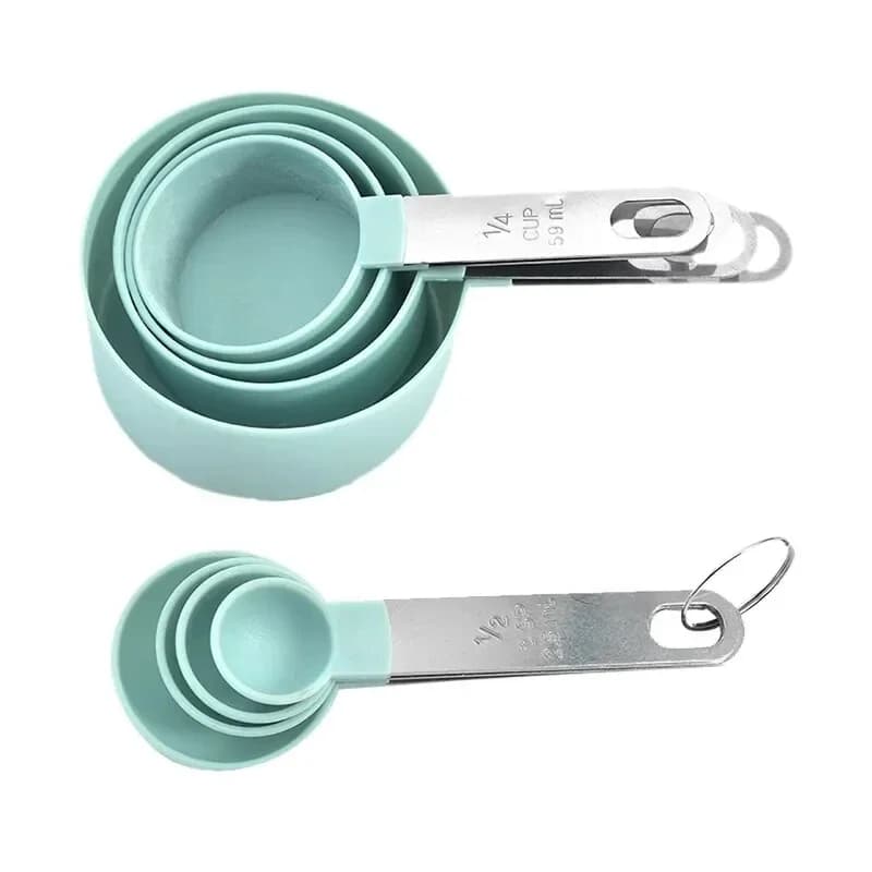 8PCS Measuring Cup & Spoon Set for Airbnb Kitchen Essentials view 8