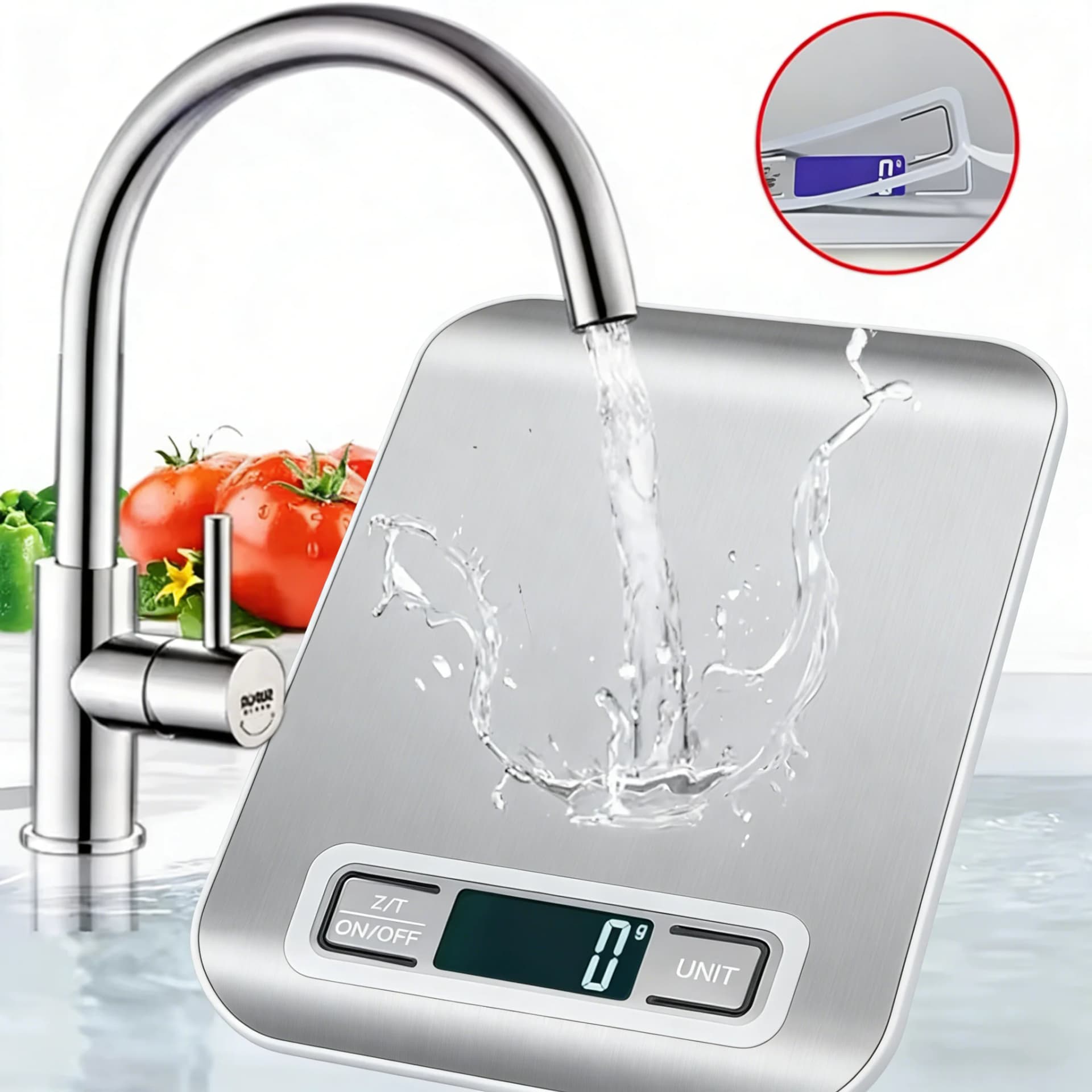 Digital Kitchen Scale with LED for Airbnb Kitchen Essentials