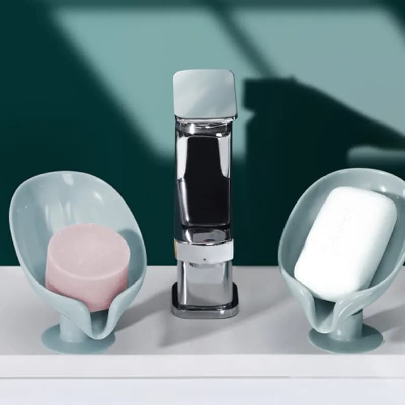 Leaf Shape Soap Holder Tray for Airbnb Kitchen or STR Rental view 3