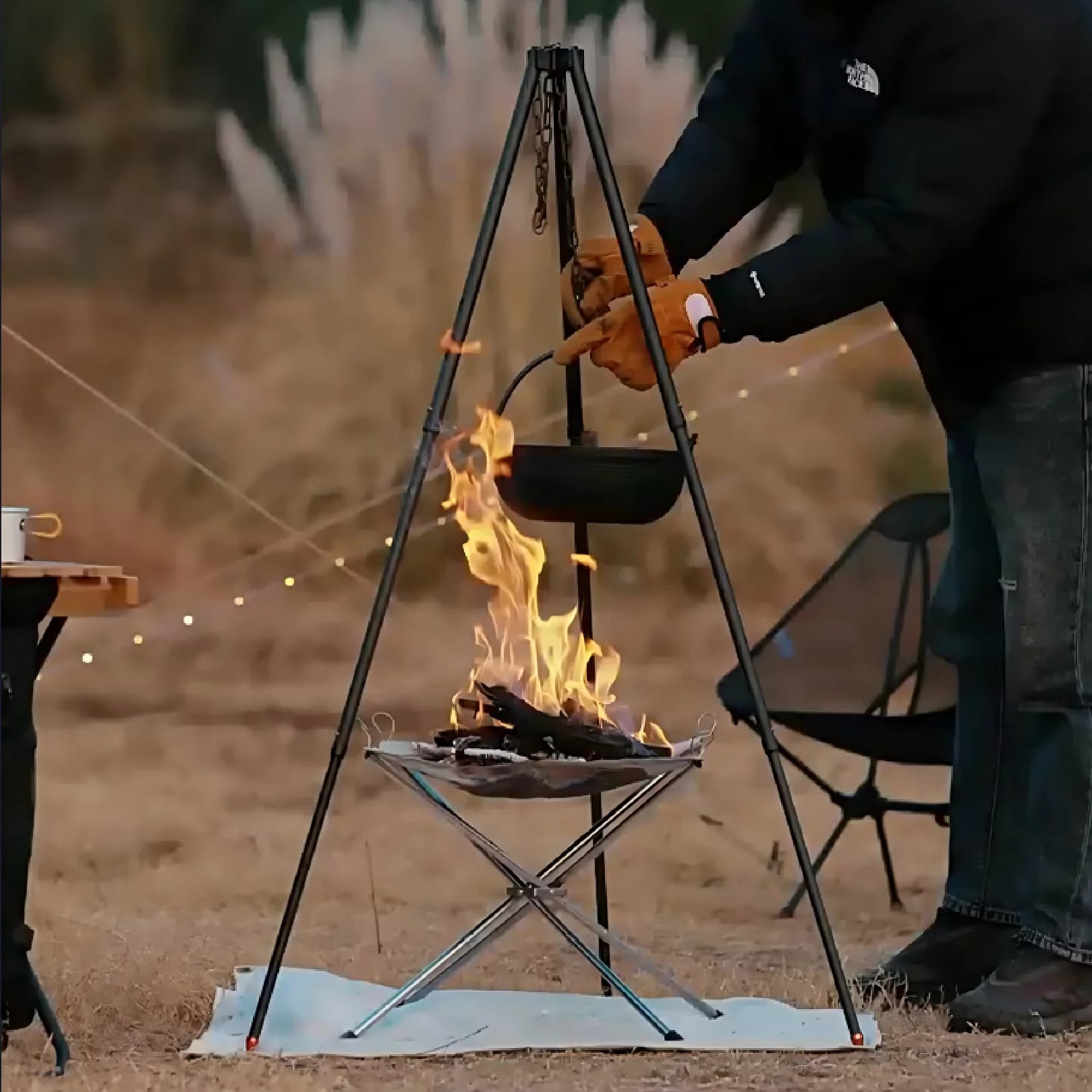 Portable Outdoor Fire Pit for Airbnb Patio & STR Backyard Spaces view 3