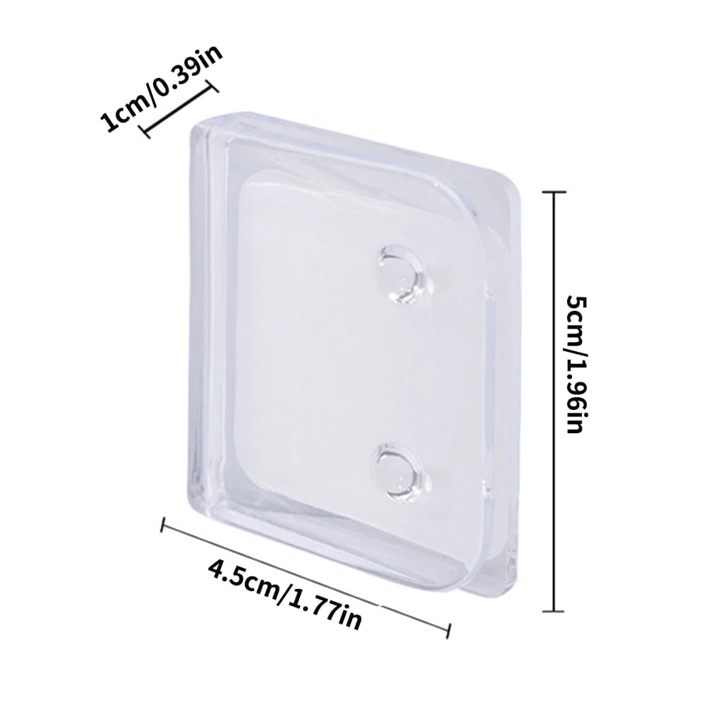 Non-Punching Shower Curtain Clamps for Airbnb Bathroom | 4PCS Set view 6
