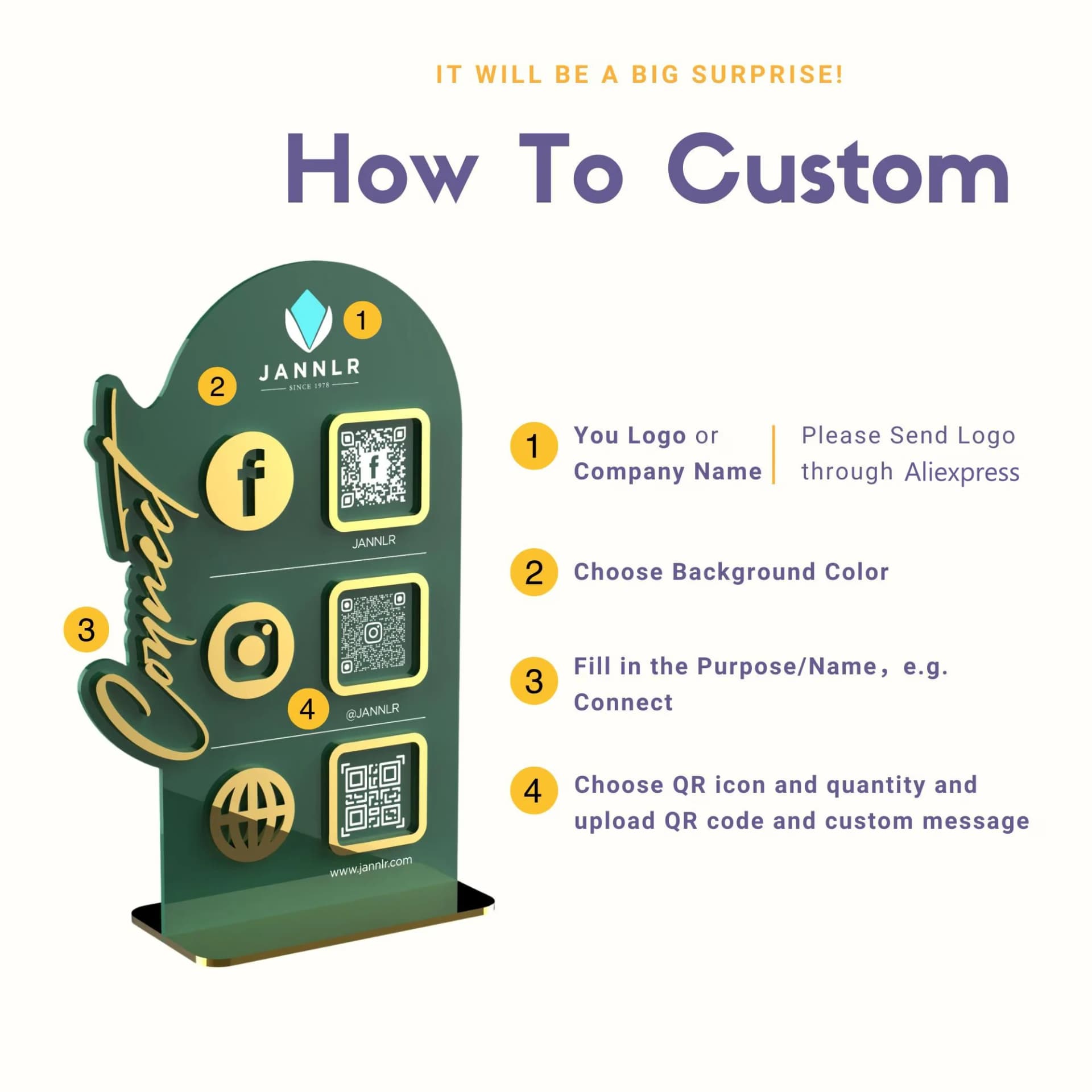 Digital Guestbook QR Code Display Stand for Airbnb Hosts view 4