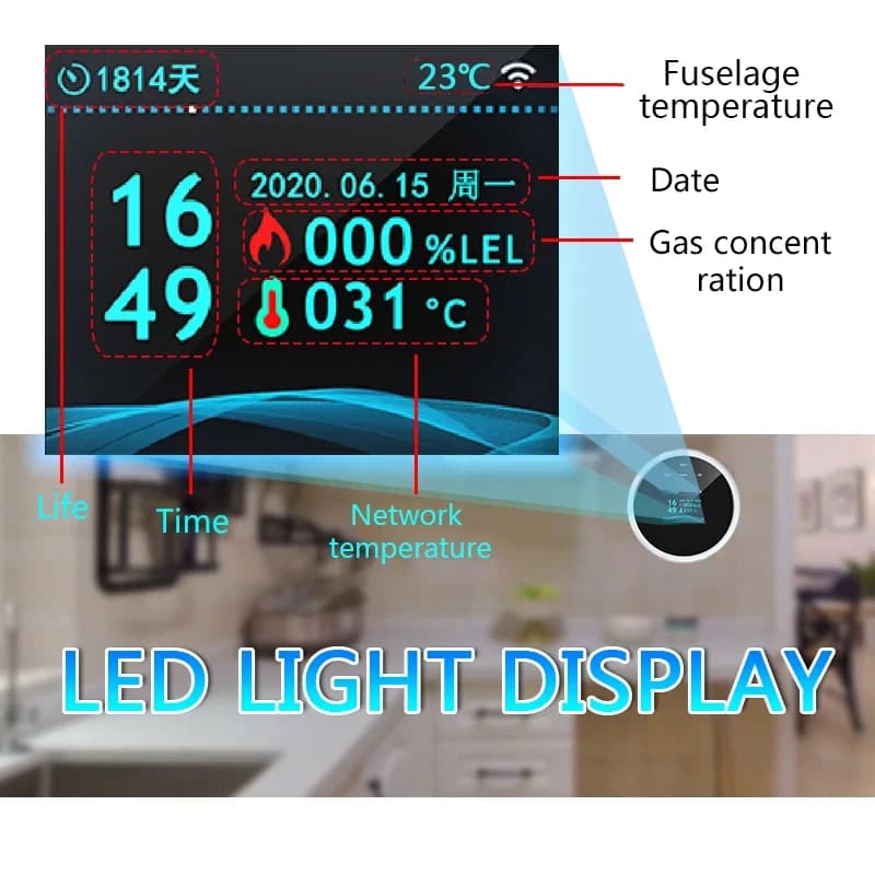 Wireless Gas Leak Detector for Airbnb Smart Home Safety | STR Tech view 4