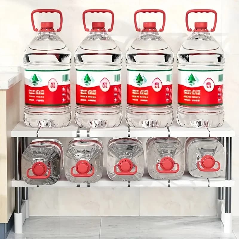 Adjustable Under Sink Storage Rack for Airbnb & STR Hosts view 6
